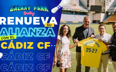 Galaxy Park renueva su alianza con el Cádiz CF y refuerza su apuesta en Chiclana