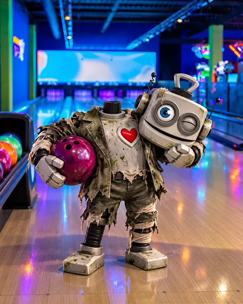 Divertido juego de bolos en Galaxy Park Bowling con personajes coloridos y estimulantes para niños.